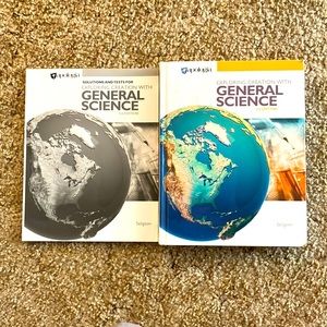 Used General Science textbook and solution book. 8th grade.Workbook not included